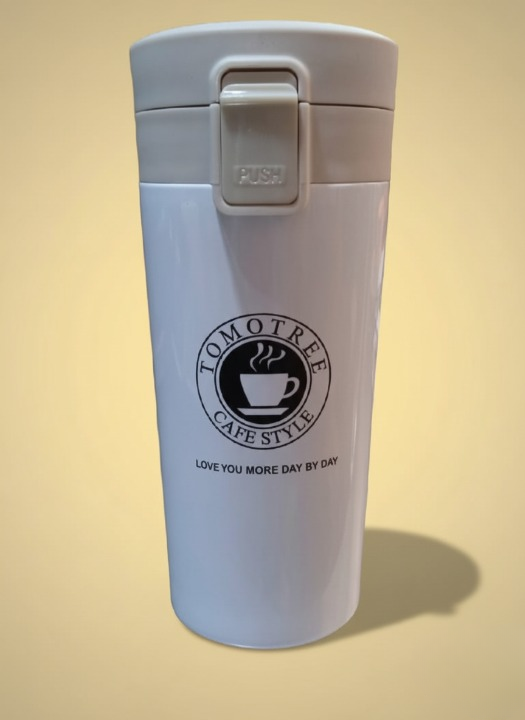 Hot & Cold Stainless Steel Vacuum Flask – 380ml | Double Wall Insulated | Leakproof Coffee & Tea mug (random Color)