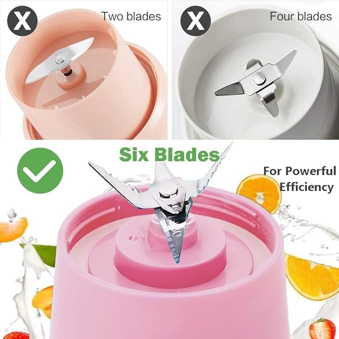 Portable Mini Juicer Blender – USB-Rechargeable & Travel-Friendly