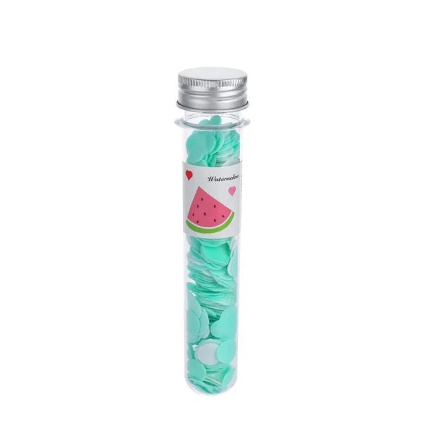 Outdoor Portable Hand Washing Disposable Soap Paper Flakes – 100 Pcs In Flower Tube Bottle (random Color)