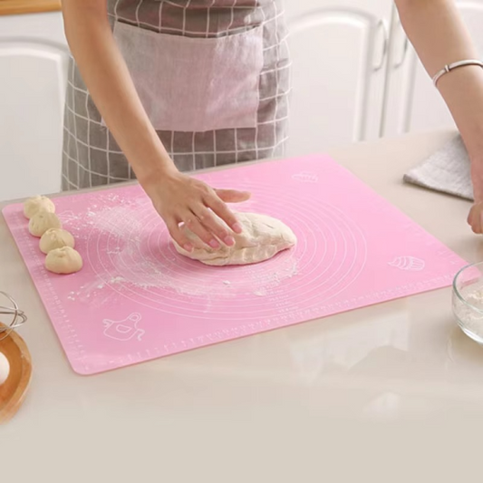 Silicone Non-stick Rolling Mat 40x50cm – Non-slip Pastry Mat For Dough, Cakes & Baking (random Color)