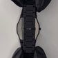 Full Black Aura Quartz Watch – Lightweight Analog Design, Premium Quality Finish, Stylish Wrist Watch For Men & Boys | Available In Full Black & Black-white (without Box)