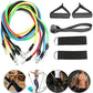 High Quality Portable Resistance Bands With Handles, Resistance Tubes & Workout Bands Exercise Band Elastic Pull Rope 11 Pcs Set