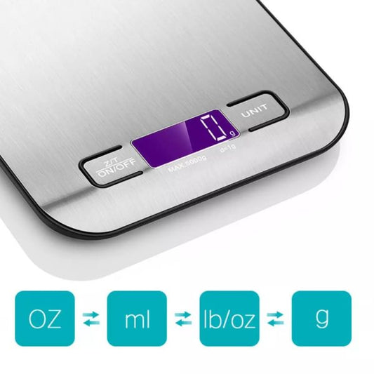 Digital Stainless Steel Kitchen Scale Multifunction Food Scale (random Color)