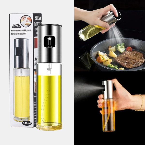 Cooking Oil Sprayer – Glass Oil Spray Bottle For Kitchen, Bbq, Baking and Grilling