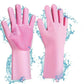 Magic Silicone Dish Washing Gloves – Reusable Rubber Cleaning Gloves