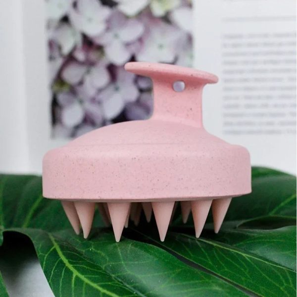 Head Cleansing & Scalp Massage Brush – Soft Bristles For Wet & Dry Use (random Color)