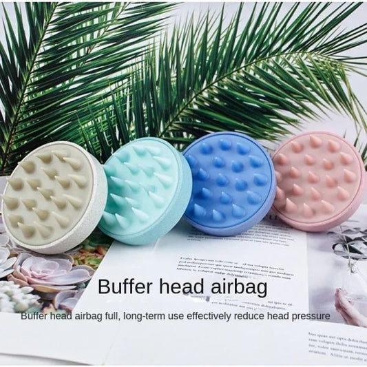 Head Cleansing & Scalp Massage Brush – Soft Bristles For Wet & Dry Use (random Color)