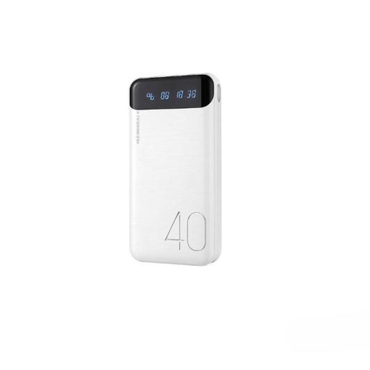 Portable Power Bank 20000mah – High Capacity With Led Display & Fast Charging Support (random Color)